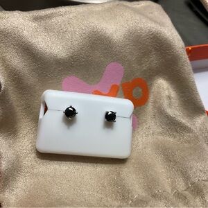 Elegant Black Stud Earrings